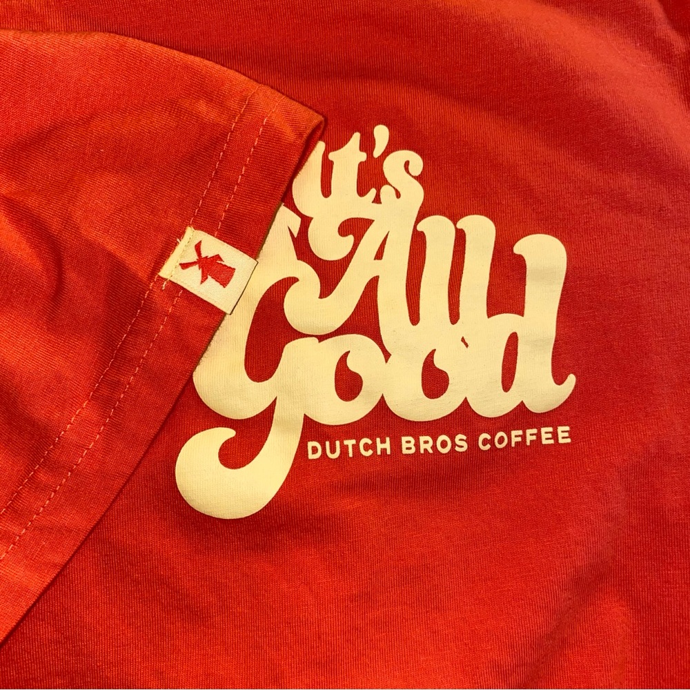 Bright Orange Short Sleeve dutch bros Tee
